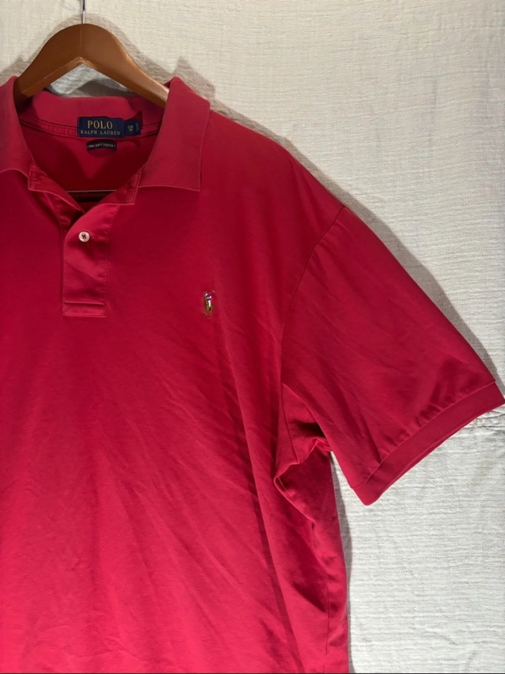 Polo by Ralph Lauren Red Short-Sleeve Classic Polo color pony, big and tall size